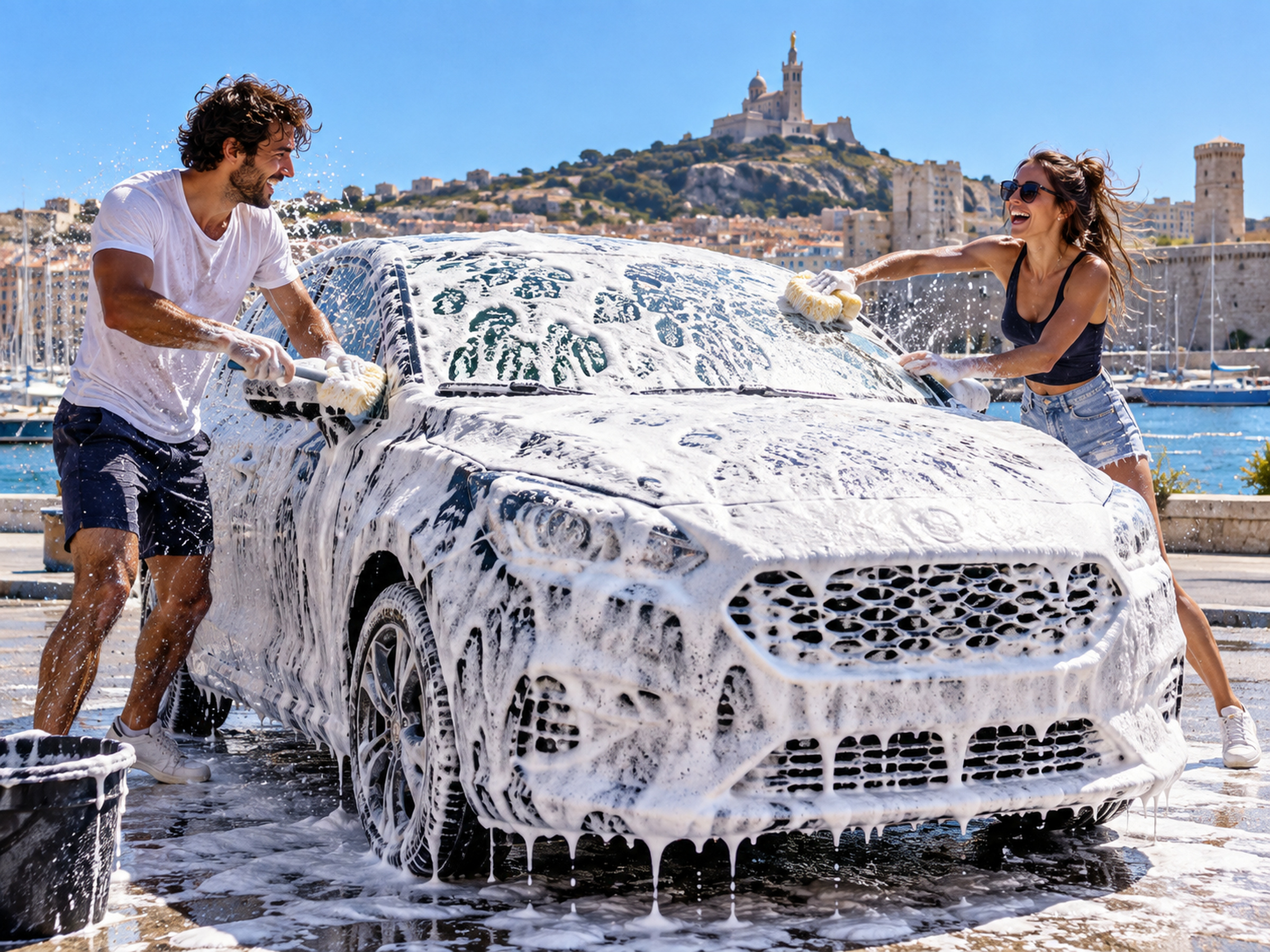Lavage à la mousse active